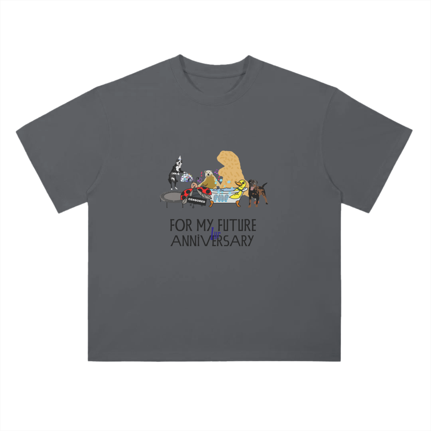 “Yr 1” (Blue) Drop Shoulder T-Shirt
