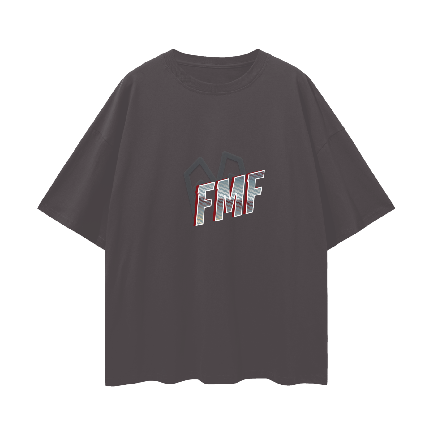 “Shadows” (silver) Oversized Tee