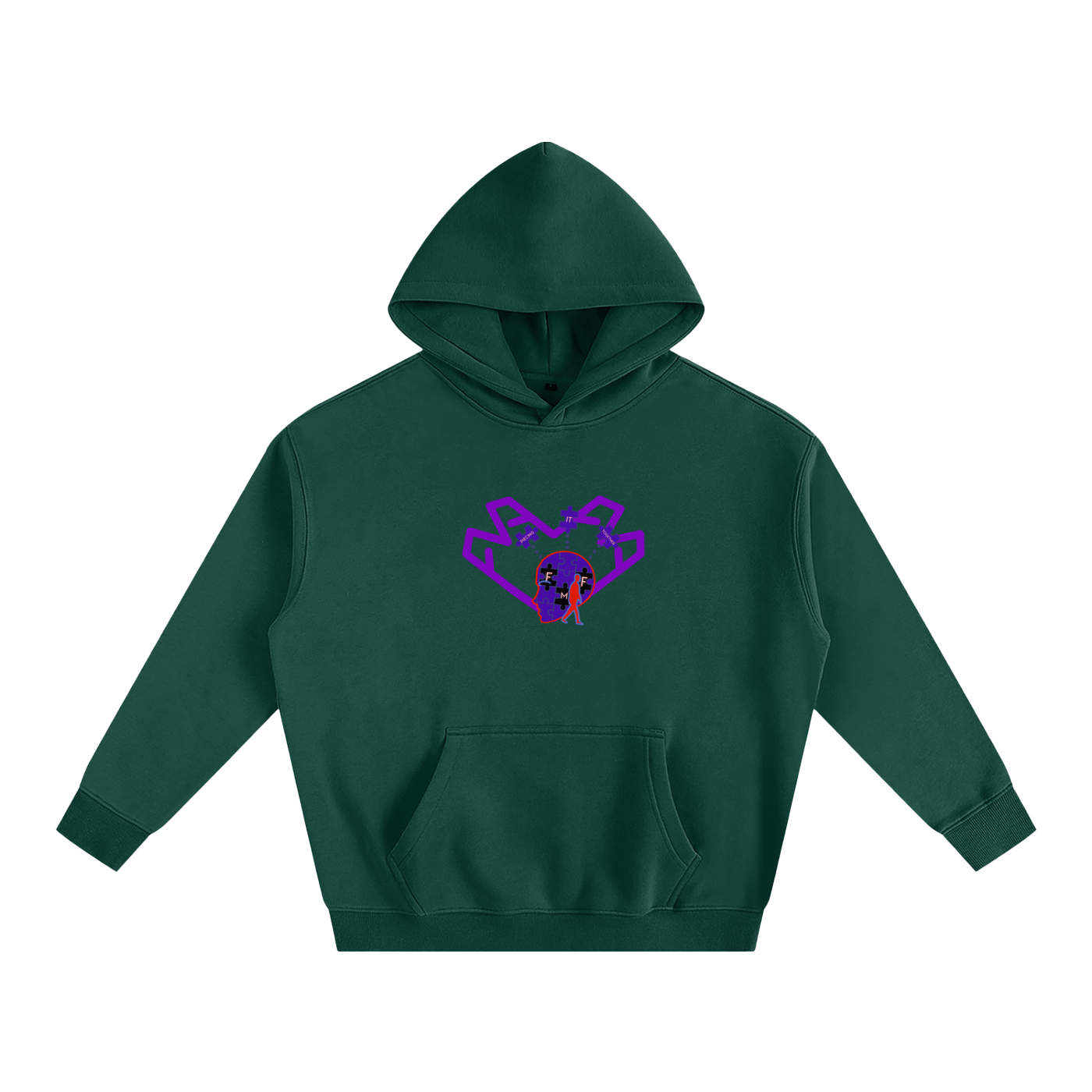 “Purple Heart” Oversize Hoodie