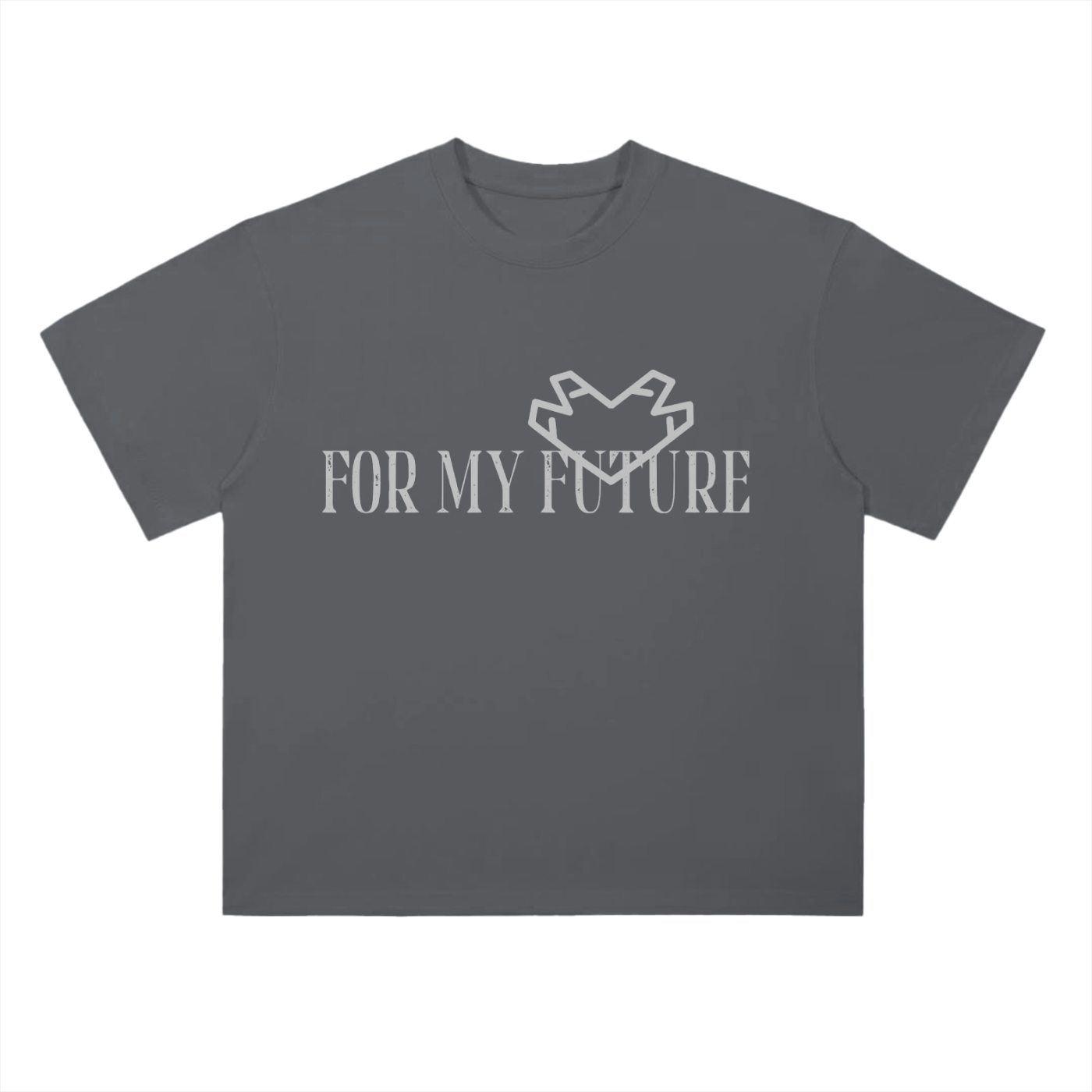 “<3” (Gray) Drop Shoulder T-Shirt