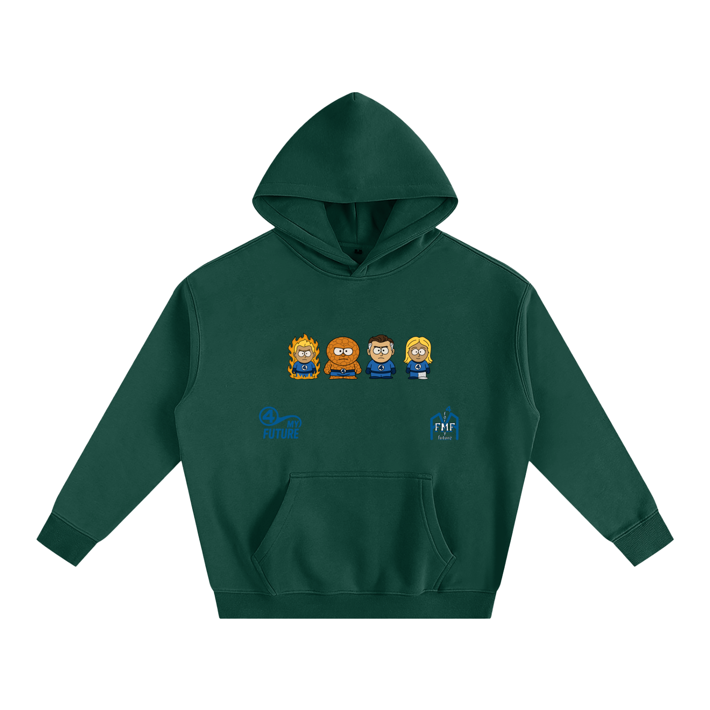 “Fantastic Four” Oversize Fleeced Hoodie