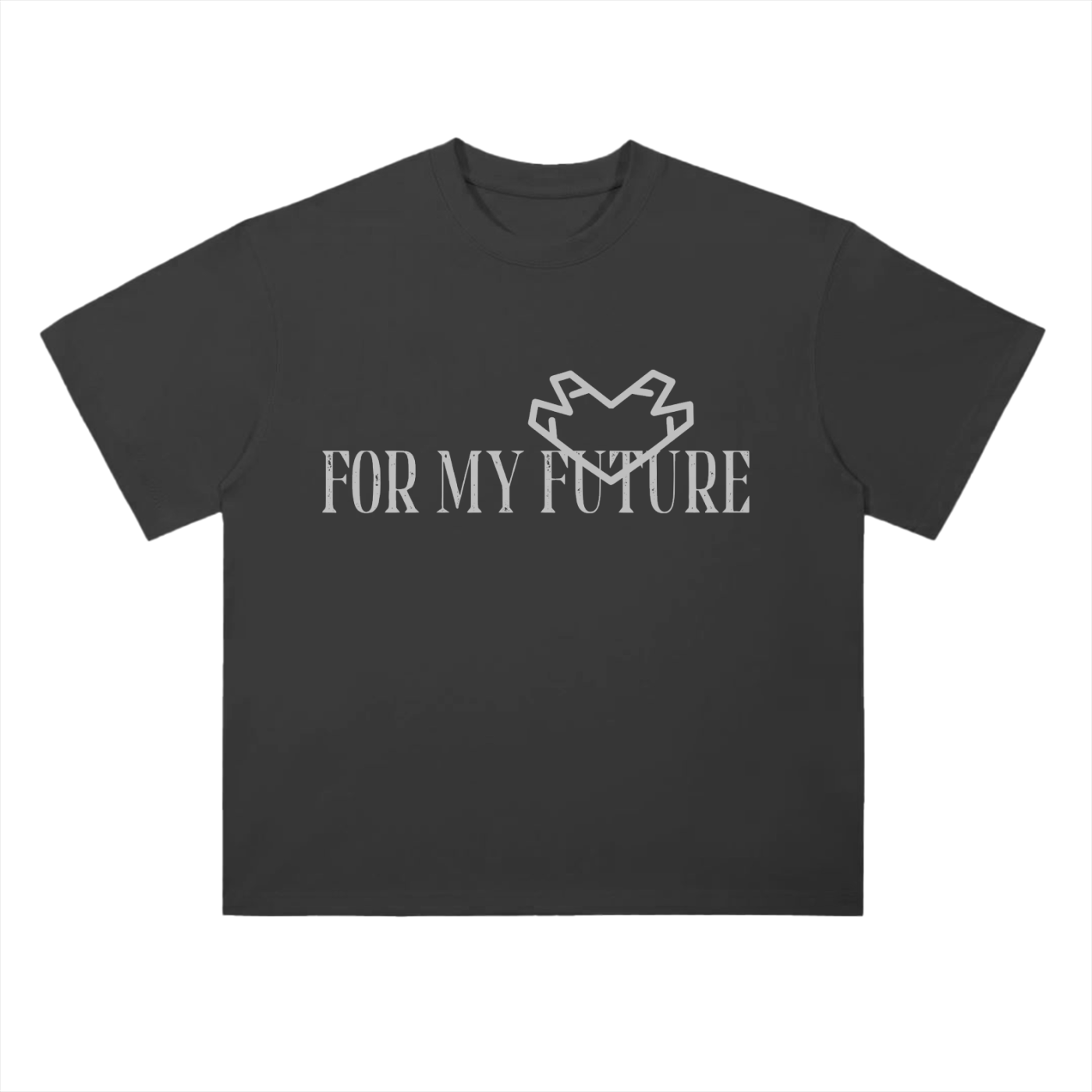 “<3” (Gray) Drop Shoulder T-Shirt