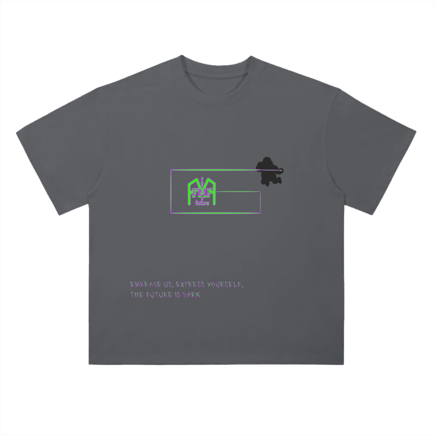 “The Future Is Dark #1” Drop Shoulder T-Shirt