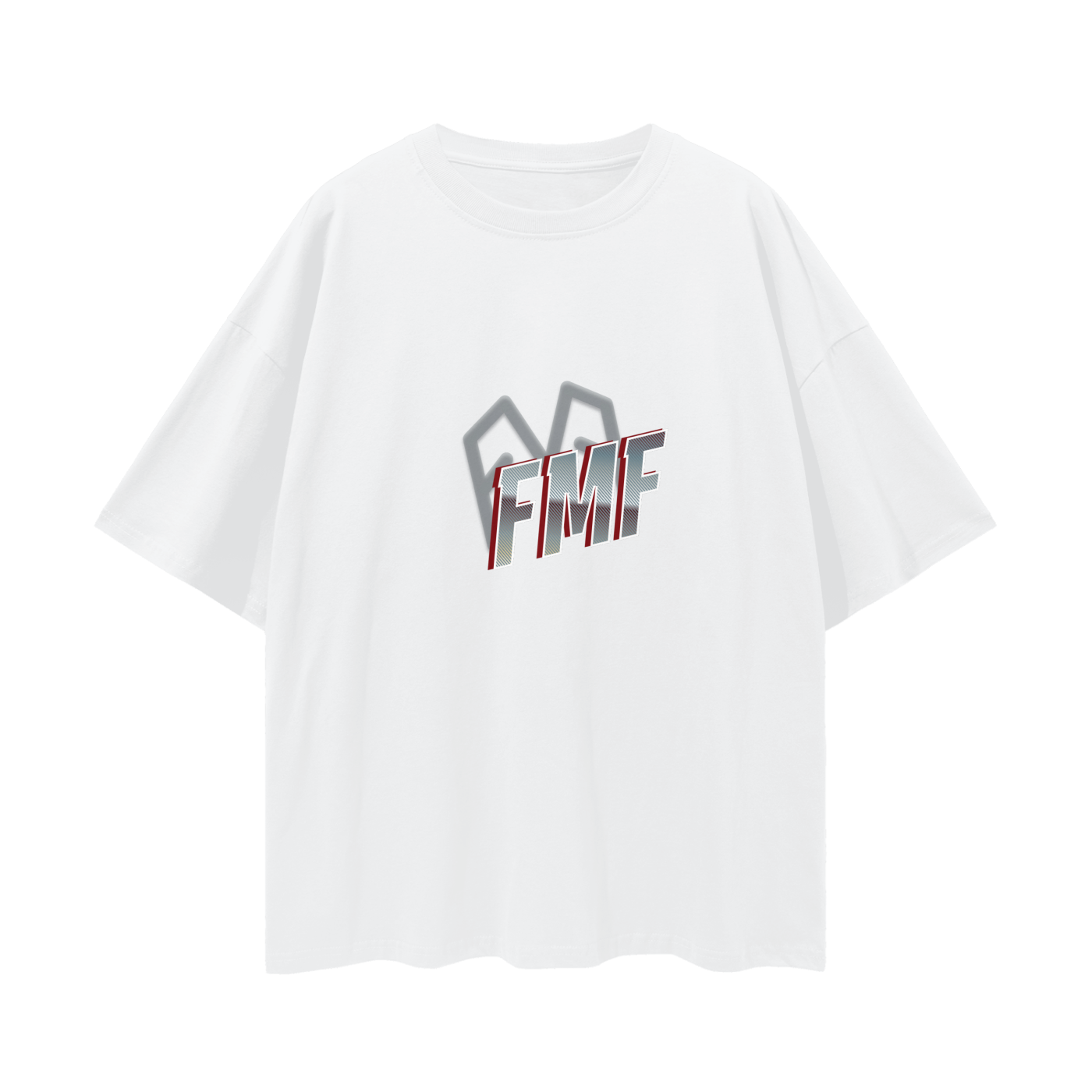 “Shadows” (silver) Oversized Tee