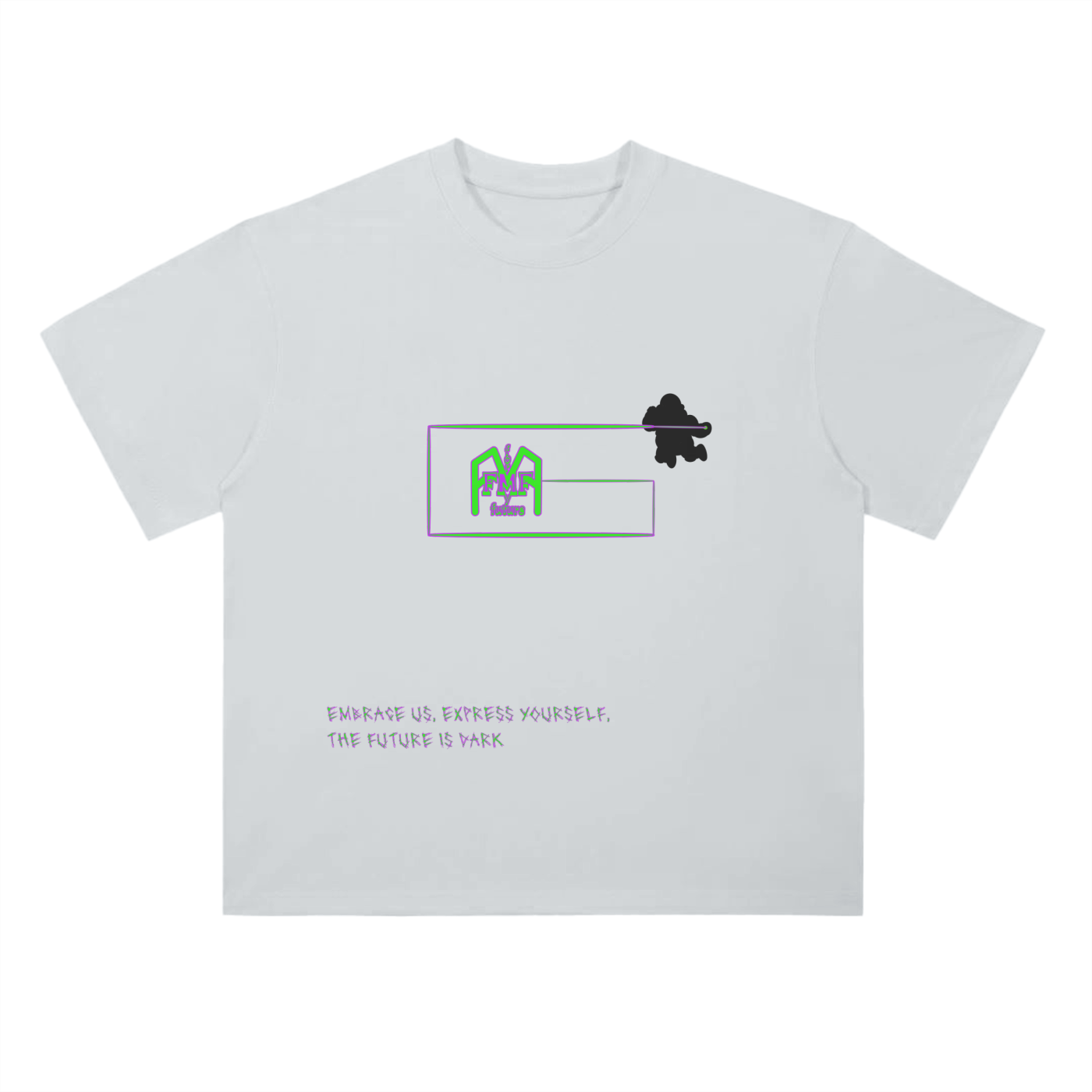 “The Future Is Dark #1” Drop Shoulder T-Shirt