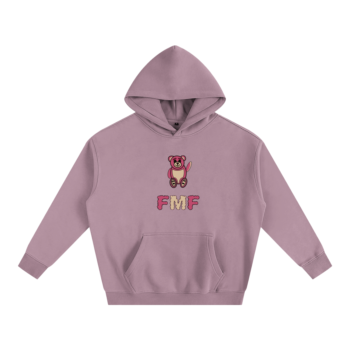 “Pink Bear” Oversize Hoodie