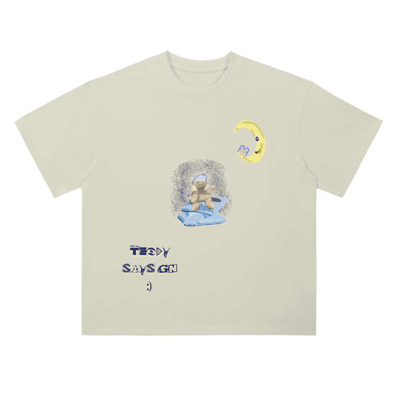 “Teddy Says Gn” Drop Shoulder T-Shirt