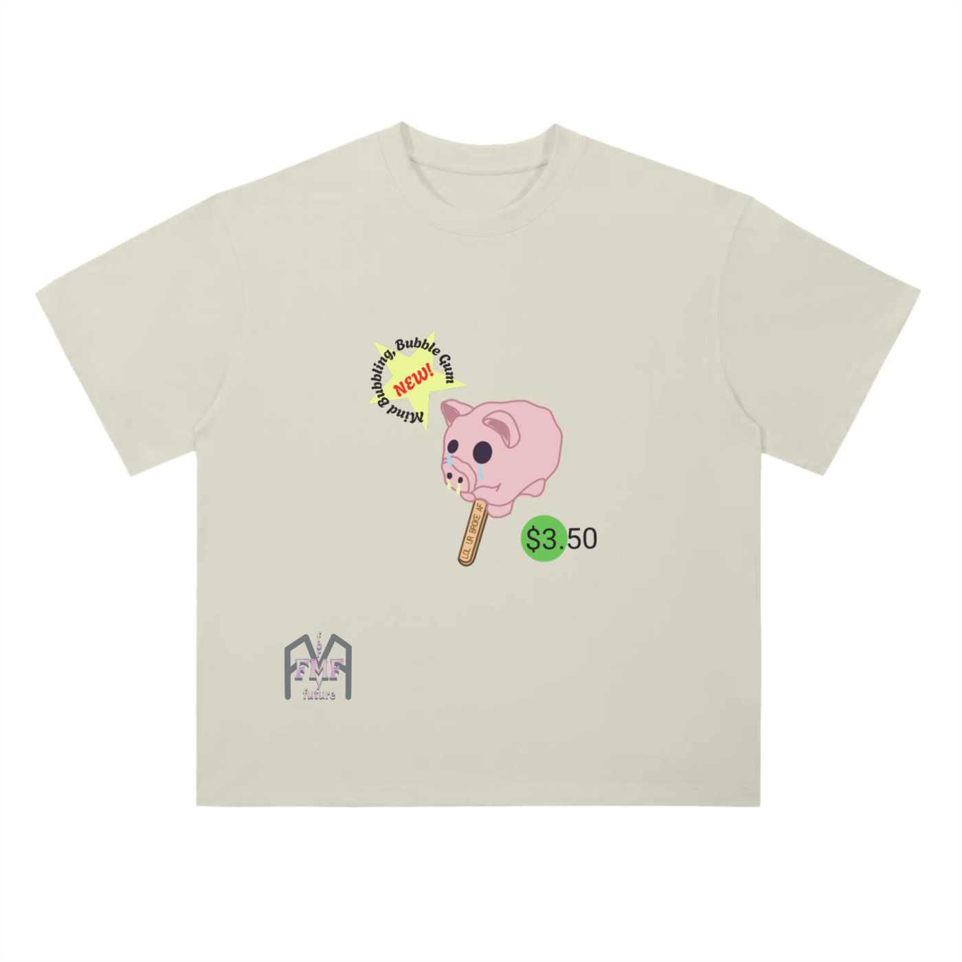 “Melting” Drop Shoulder T-Shirt