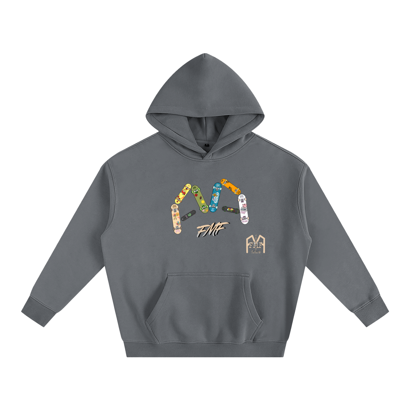 “Decks” Oversize Fleeced Hoodie