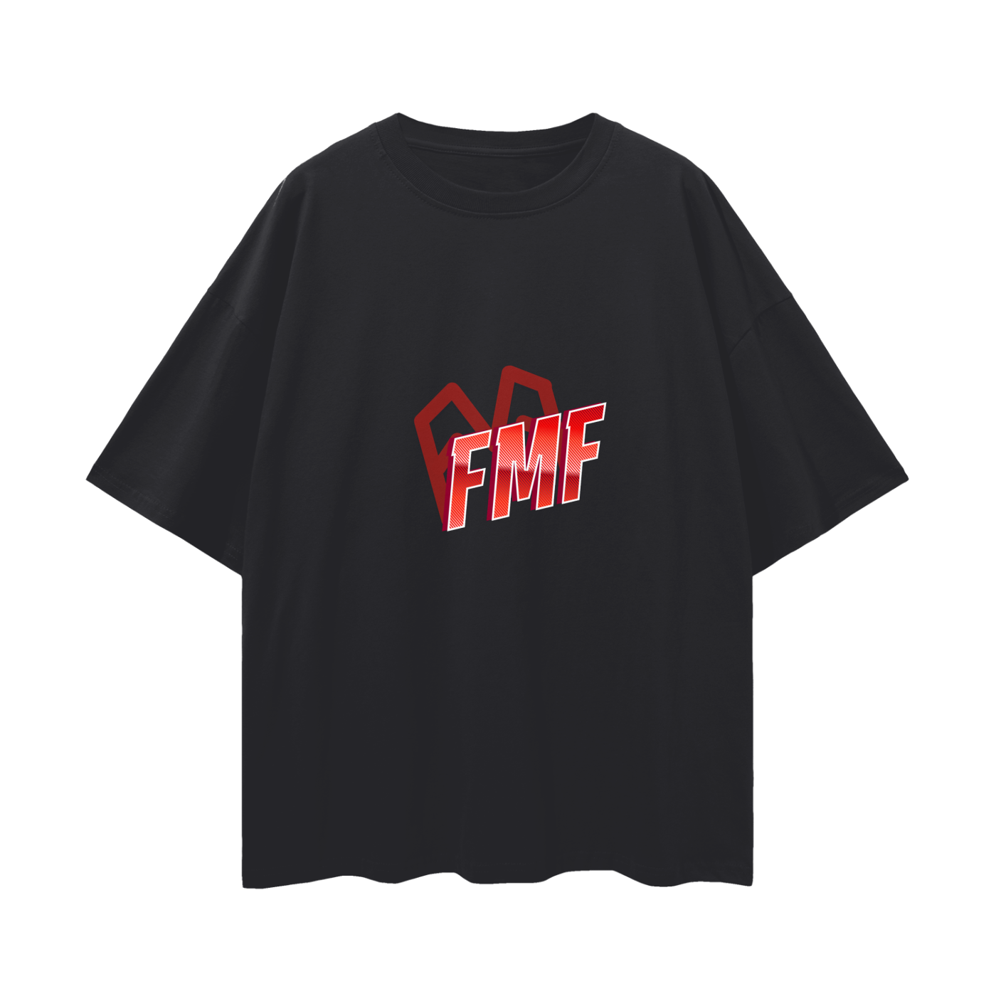“Shadows” (red) Oversized Tee