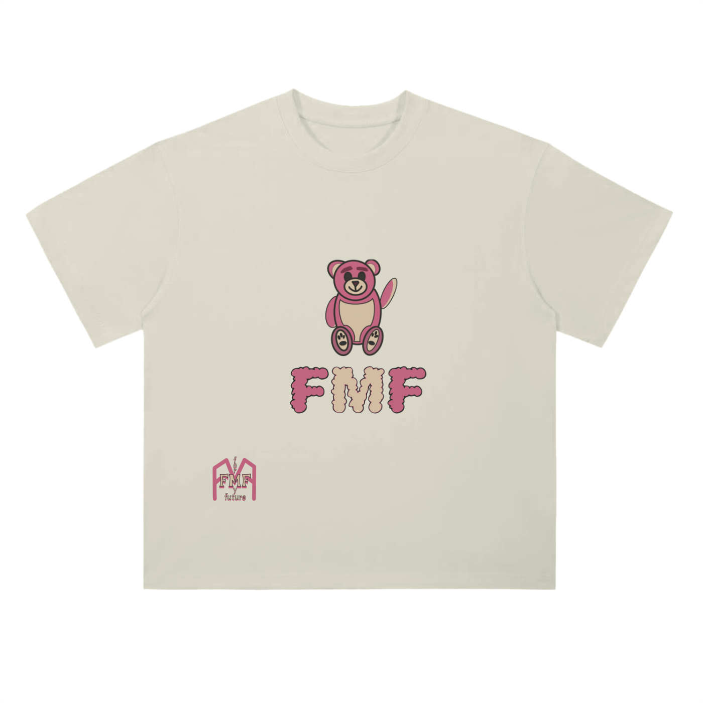 “Pink Bear” Drop Shoulder T-Shirt