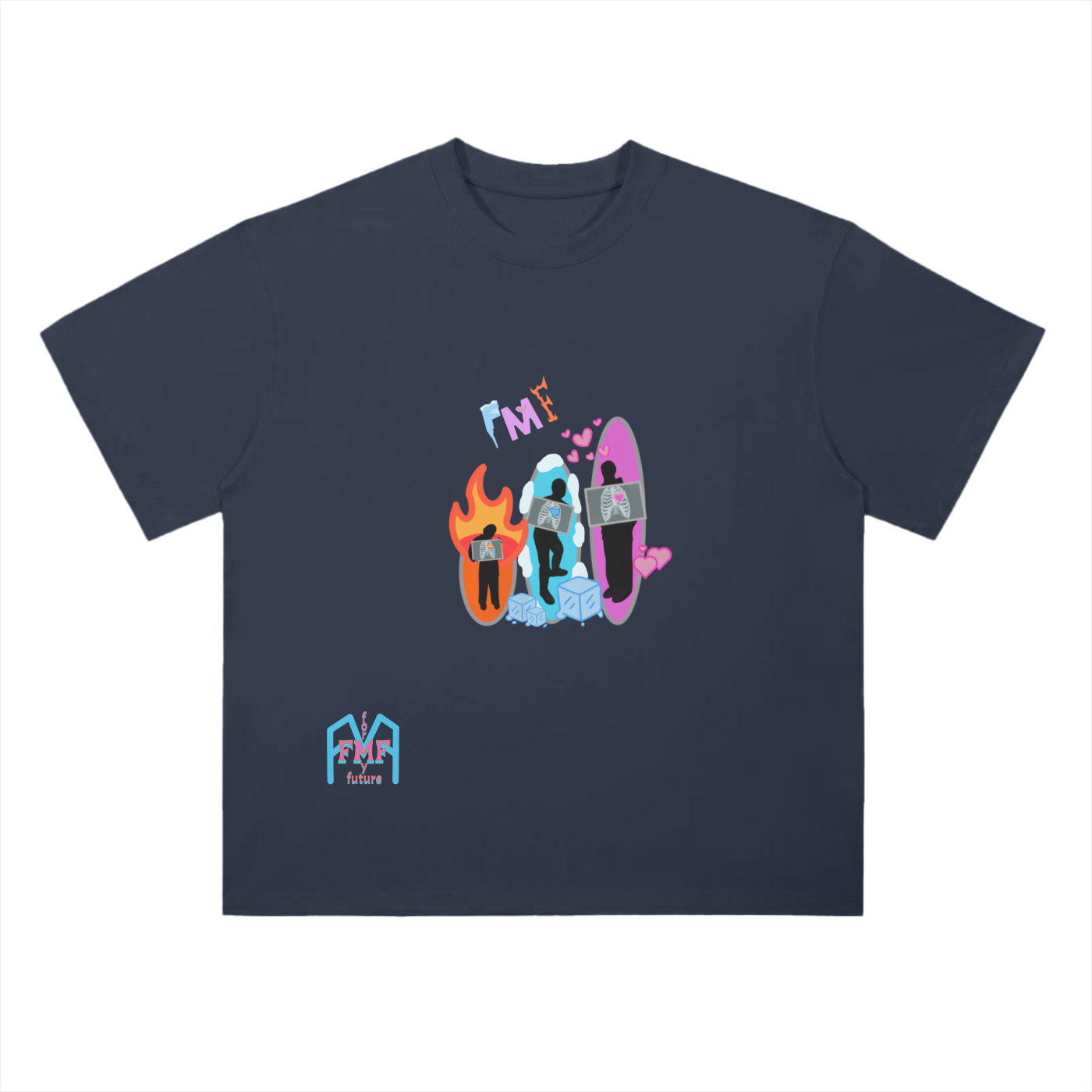 “Silhouettes” Drop Shoulder T-Shirt