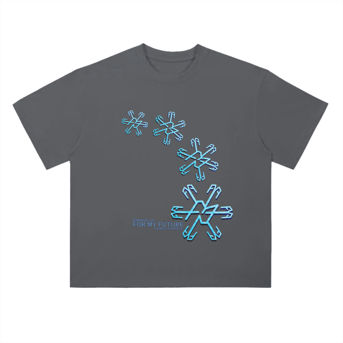 “Snowflakes” Drop Shoulder T-Shirt