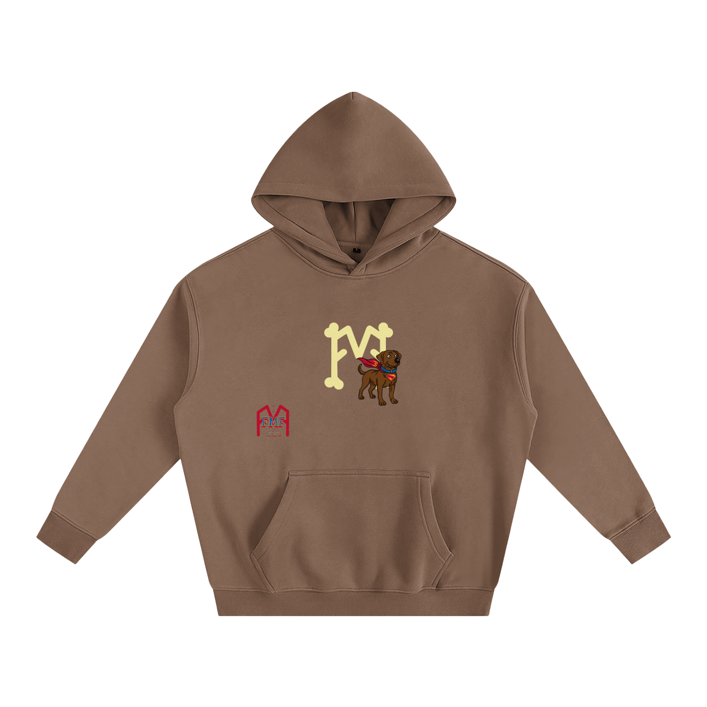 “Super Dog” Oversize Fleeced Hoodie