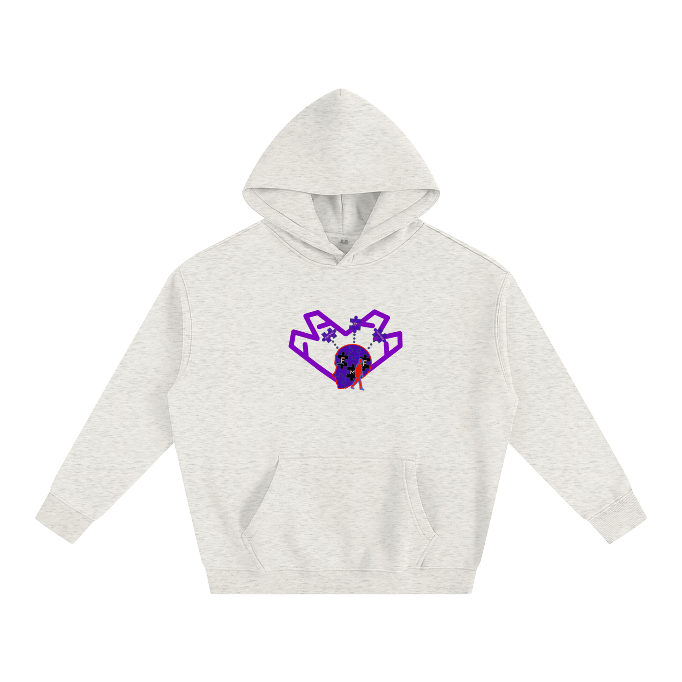 “Purple Heart” Oversize Hoodie