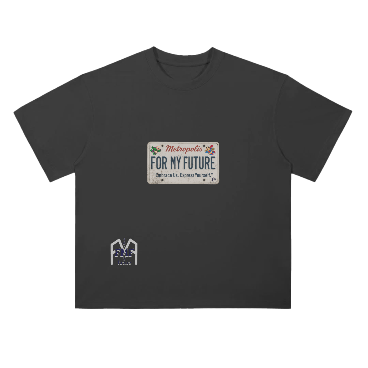 “License Plate” Drop Shoulder T-Shirt