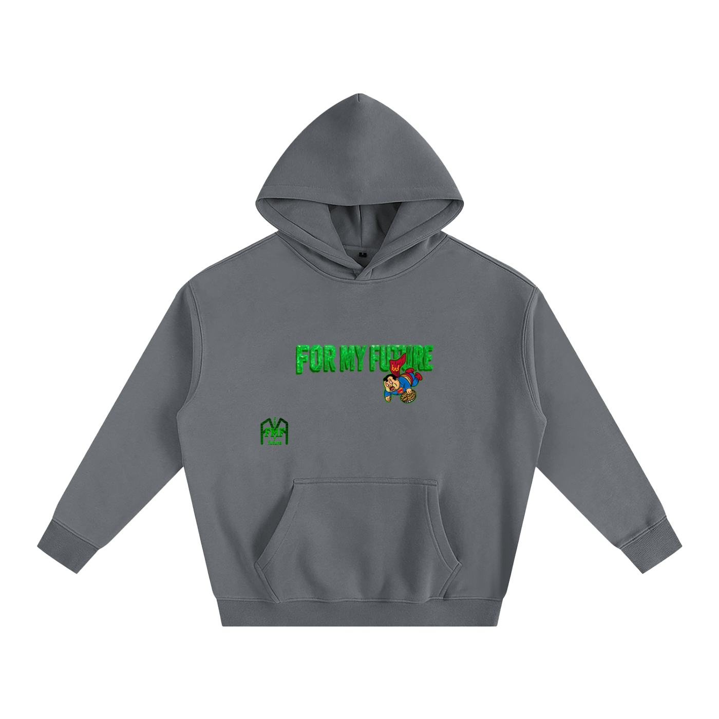 “Poisoned” Oversize Fleeced Hoodie