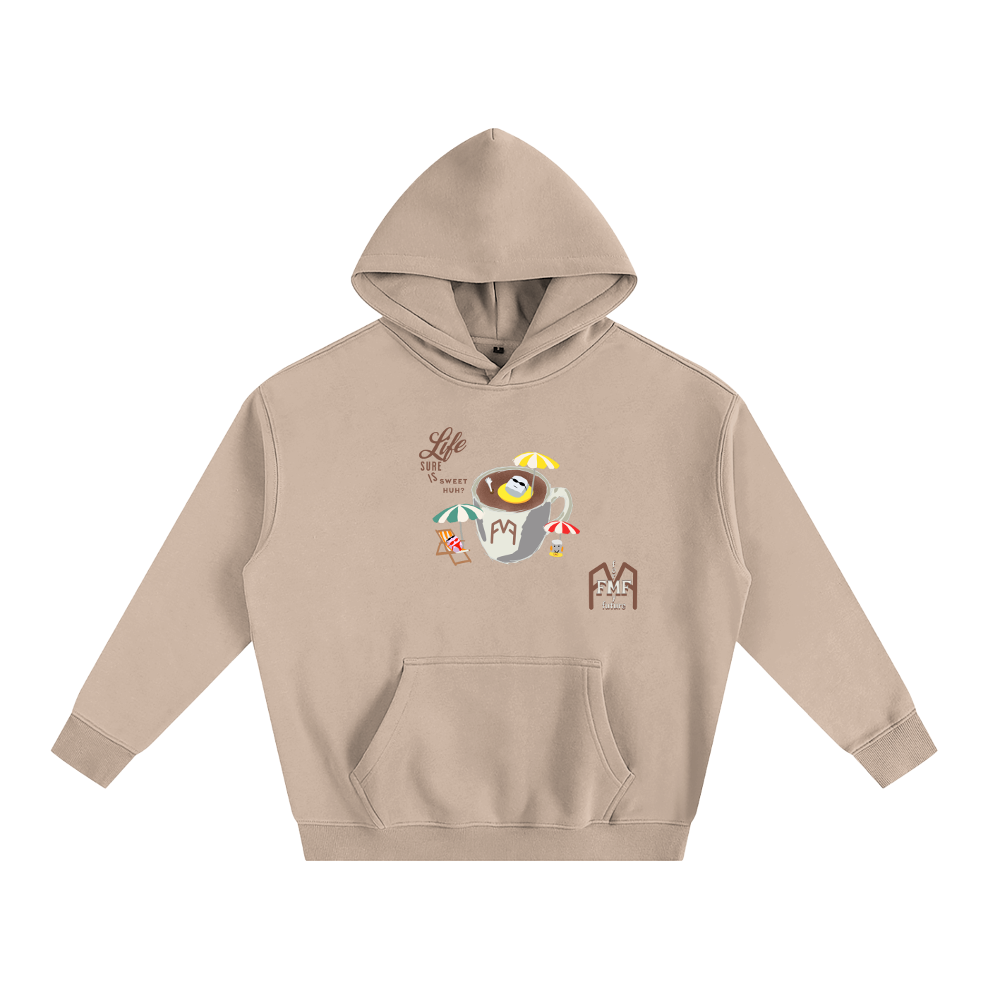 “Sure Is Sweet” Oversize Fleeced Hoodie
