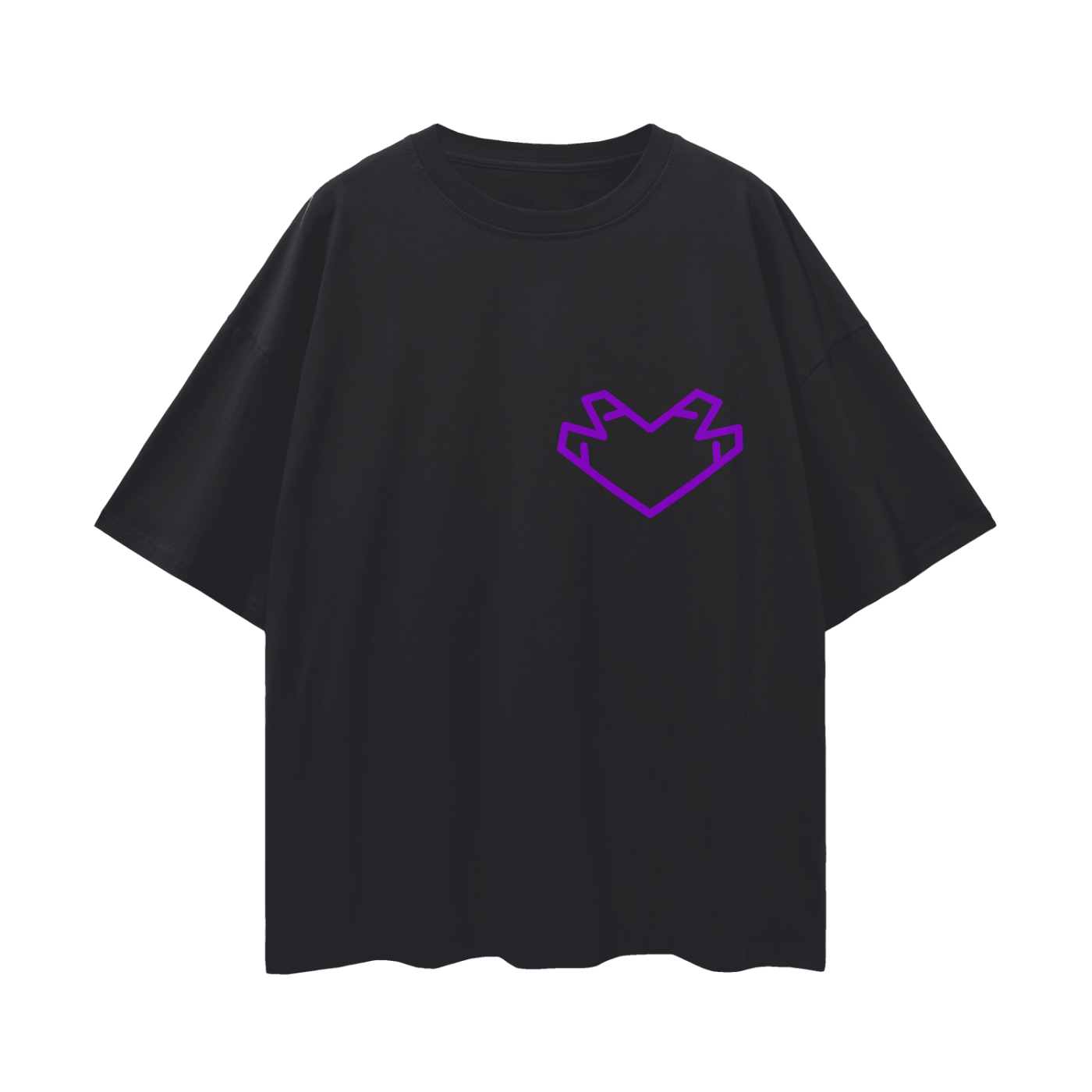 “Purple heart” Oversized Tee