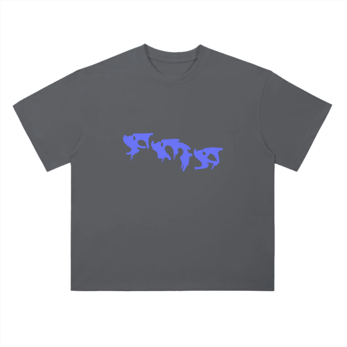 “Graffiti” (Blue) Drop Shoulder T-Shirt