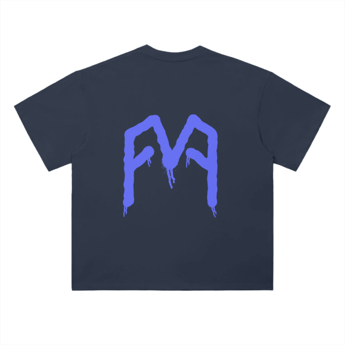 “Graffiti” (Blue) Drop Shoulder T-Shirt
