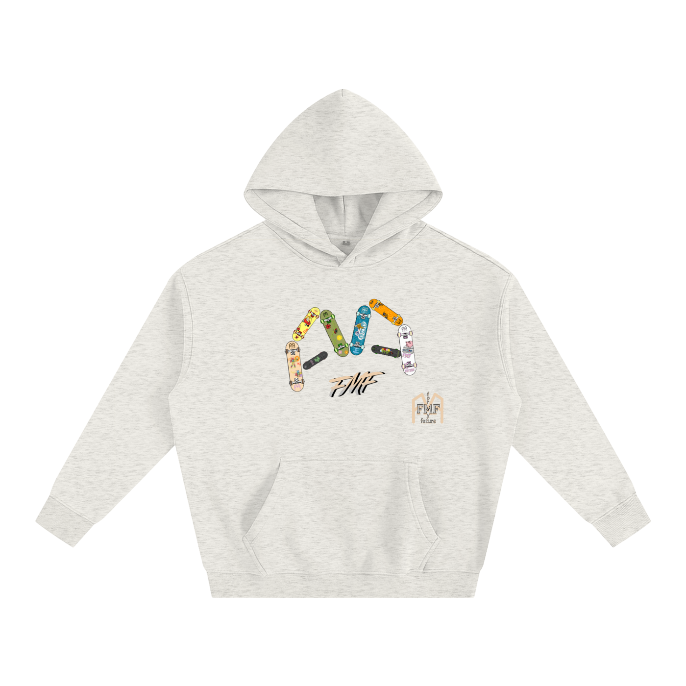 “Decks” Oversize Fleeced Hoodie