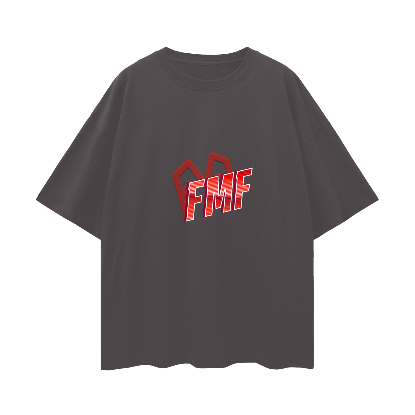 “Shadows” (red) Oversized Tee