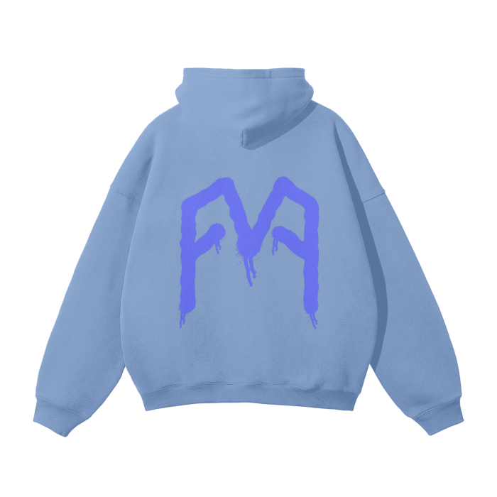 “Graffiti” (Blue) Oversized Hoodie
