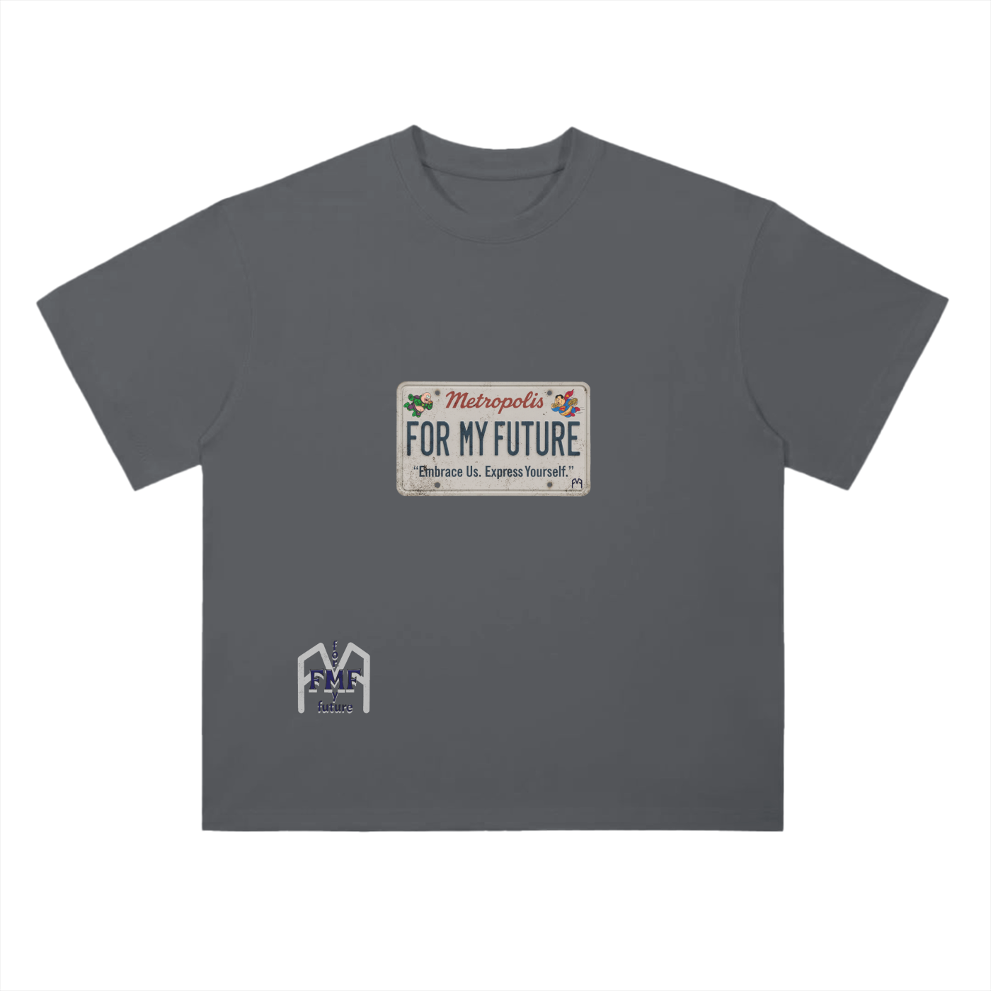 “License Plate” Drop Shoulder T-Shirt