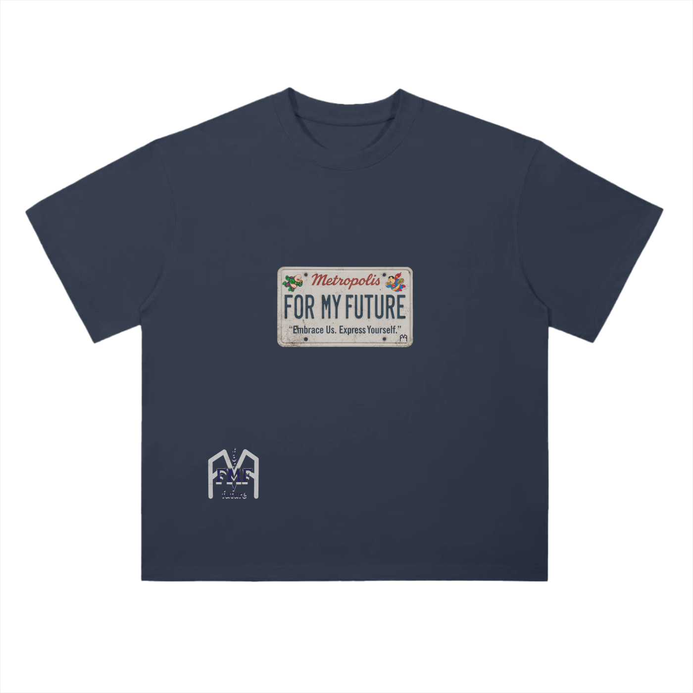 “License Plate” Drop Shoulder T-Shirt