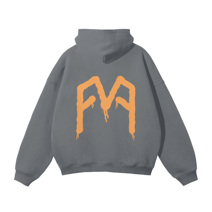 “Graffiti” (Orange) Oversized Hoodie