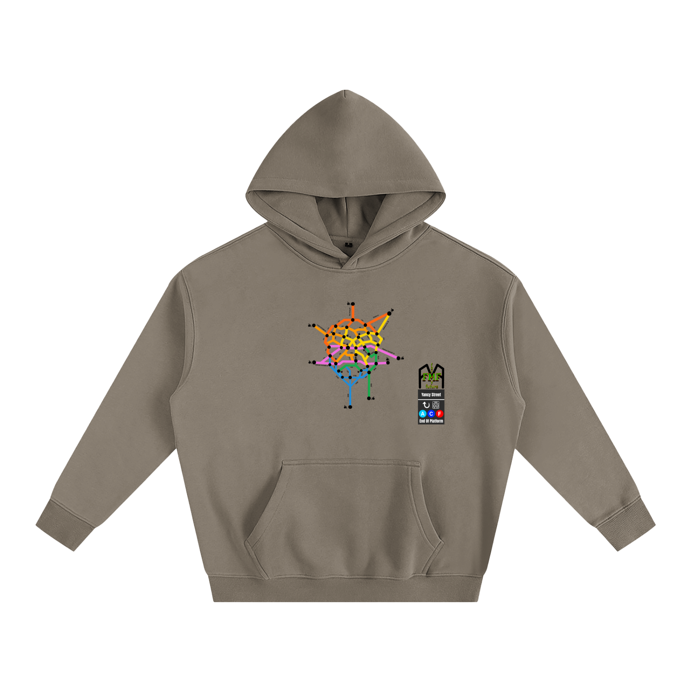 “Yancy St” Oversize Fleeced Hoodie