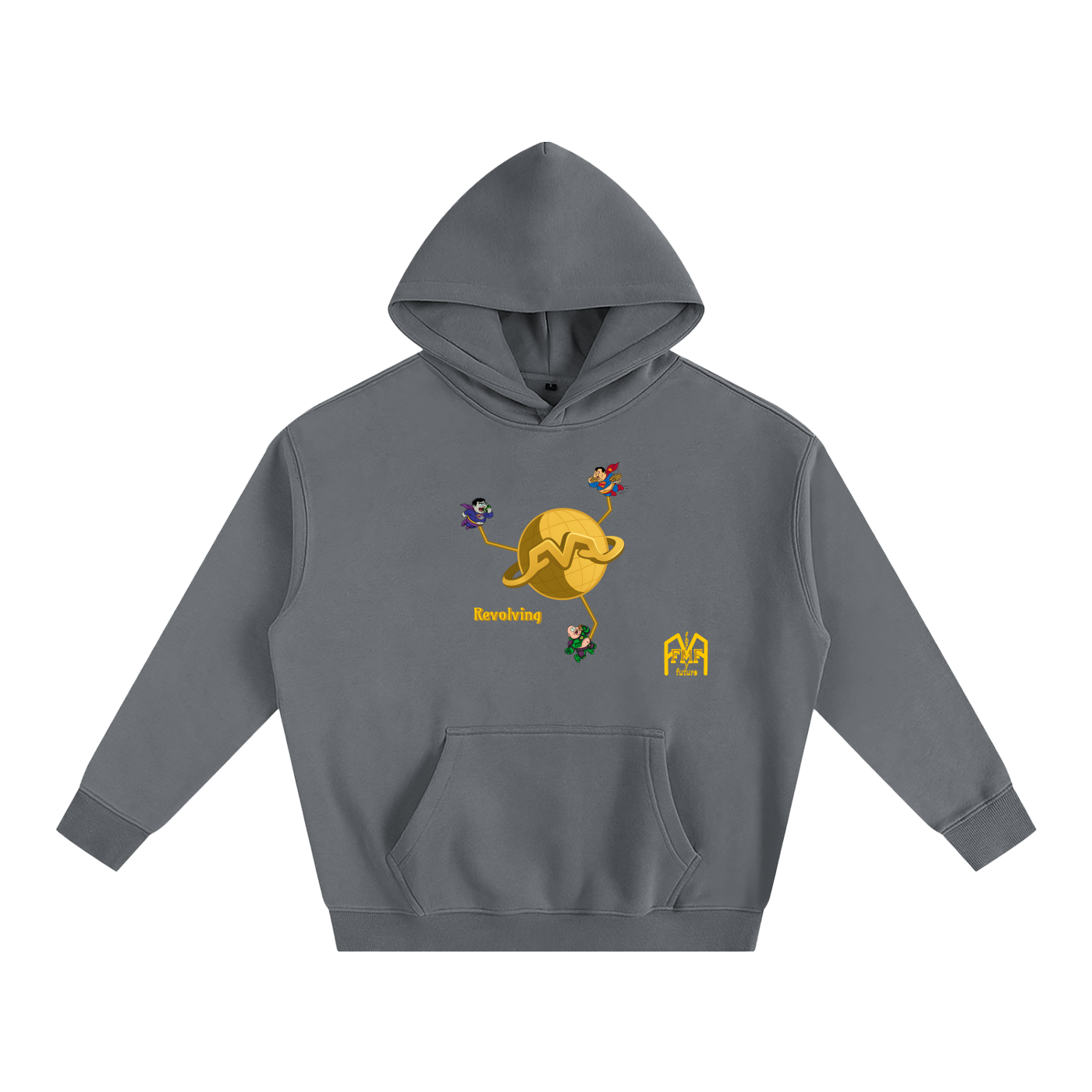 “Revolving” Oversize Fleeced Hoodie