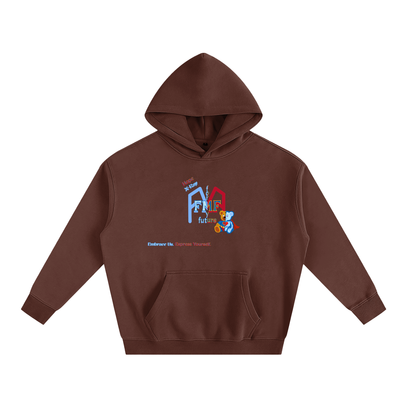 “Super Teddy” (X-Ray) Oversize Fleeced Hoodie