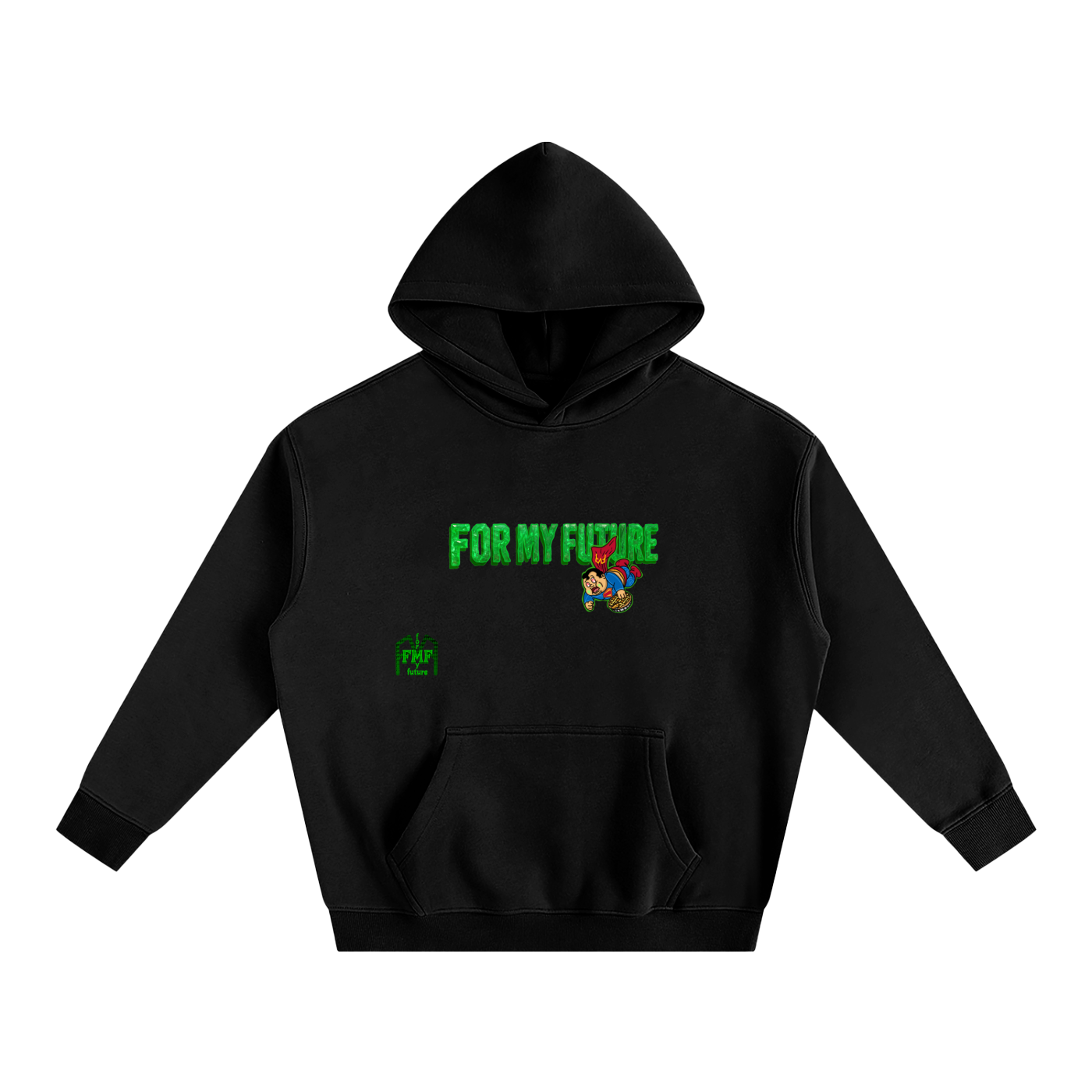“Poisoned” Oversize Fleeced Hoodie
