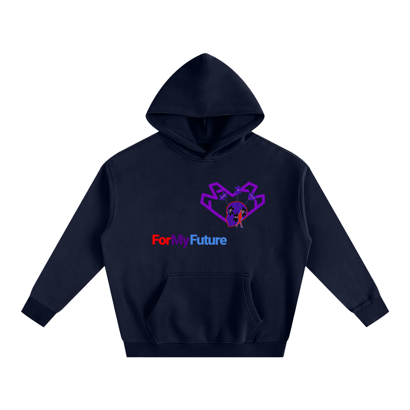 “Purple Heart” Oversize Hoodie