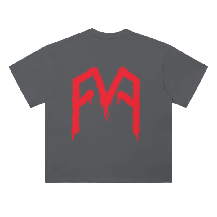 “Graffiti” (Red) Drop Shoulder T-Shirt