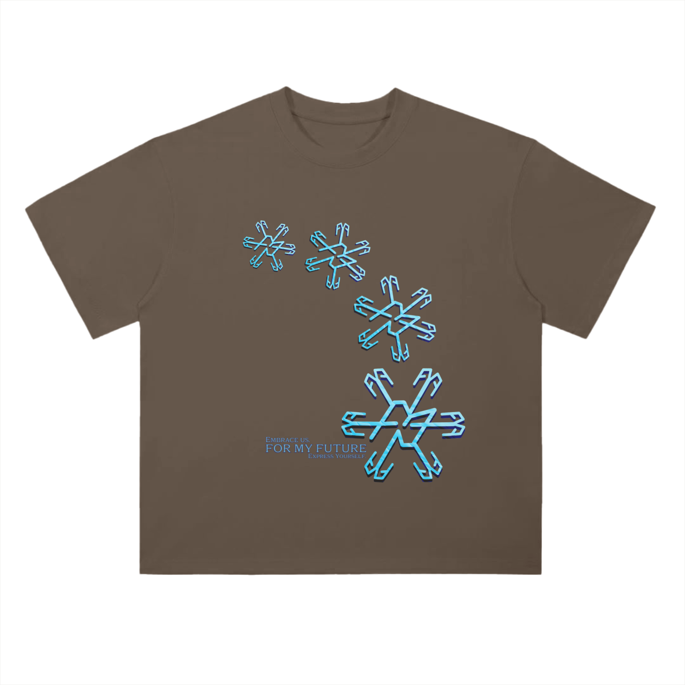“Snowflakes” Drop Shoulder T-Shirt