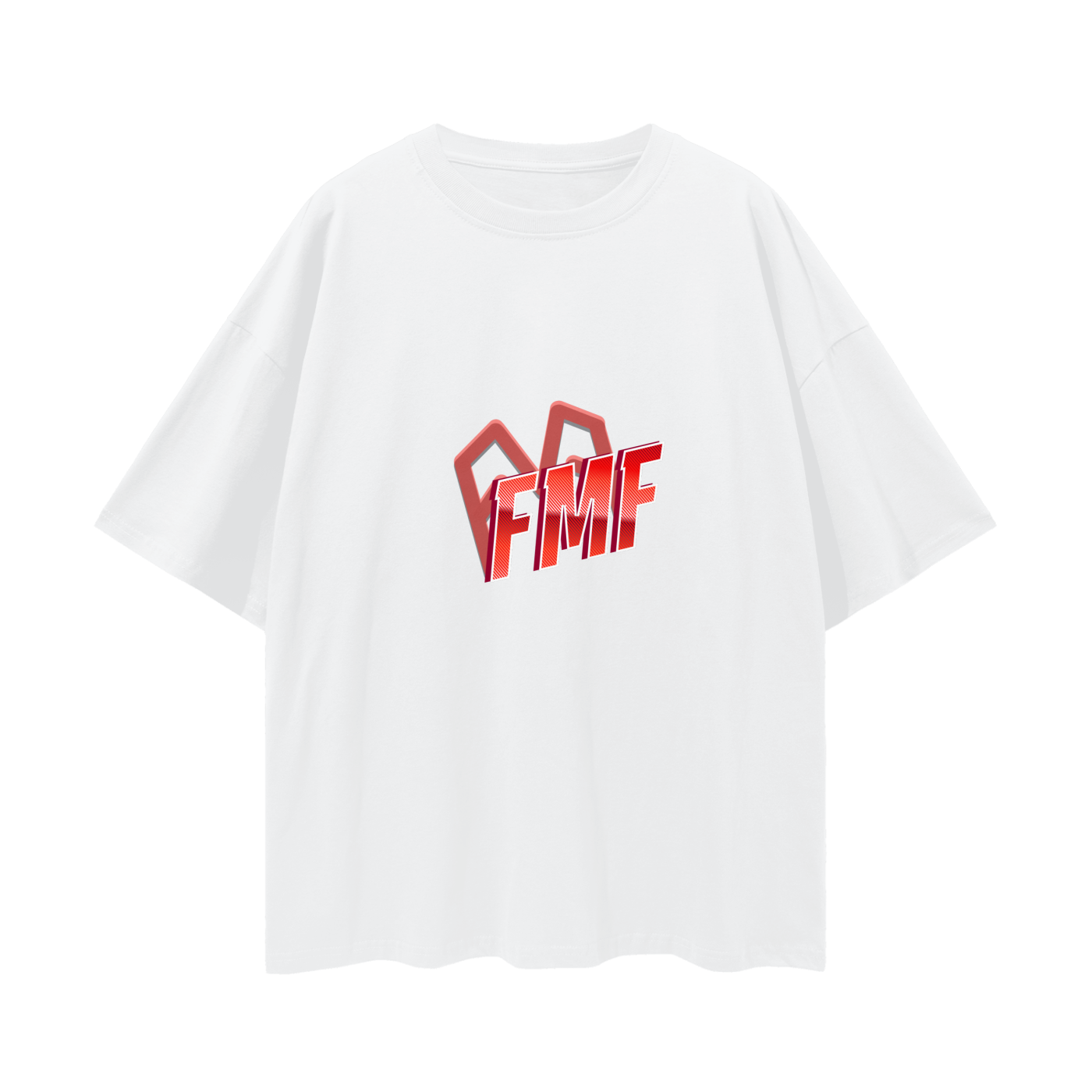 “Shadows” (red) Oversized Tee