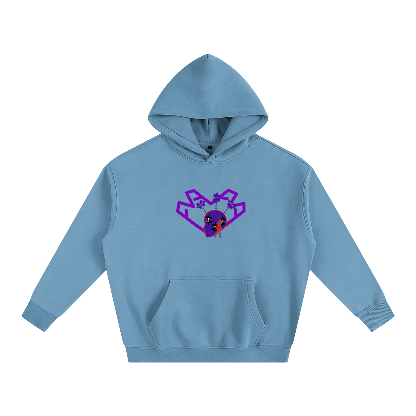 “Purple Heart” Oversize Hoodie