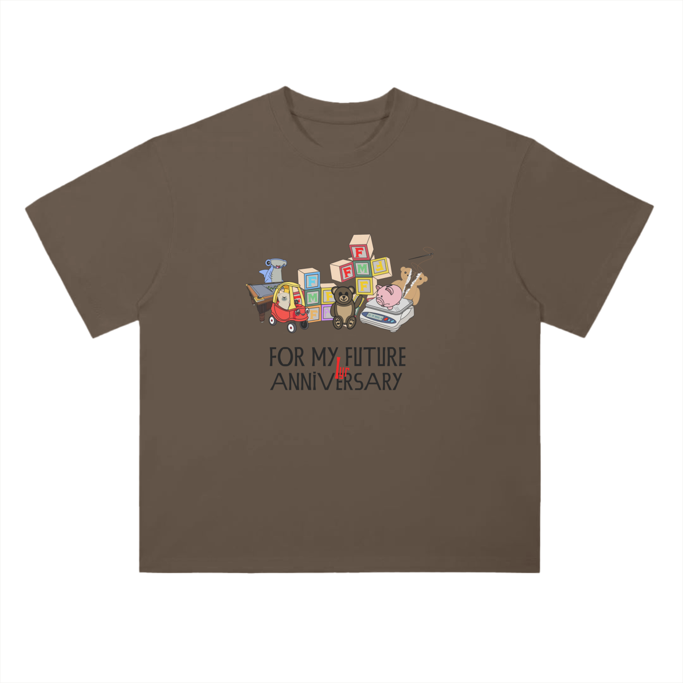“Yr 1” (Red) Drop Shoulder T-Shirt