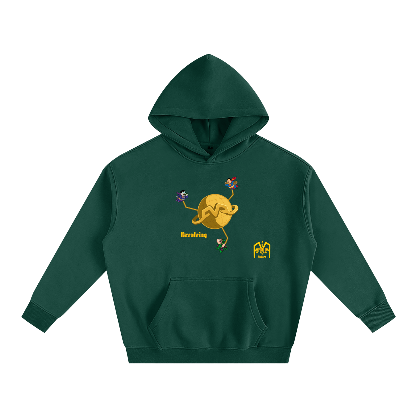 “Revolving” Oversize Fleeced Hoodie