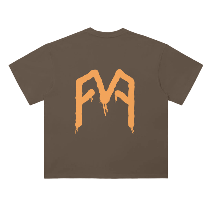 “Graffiti” (Orange) Drop Shoulder T-Shirt