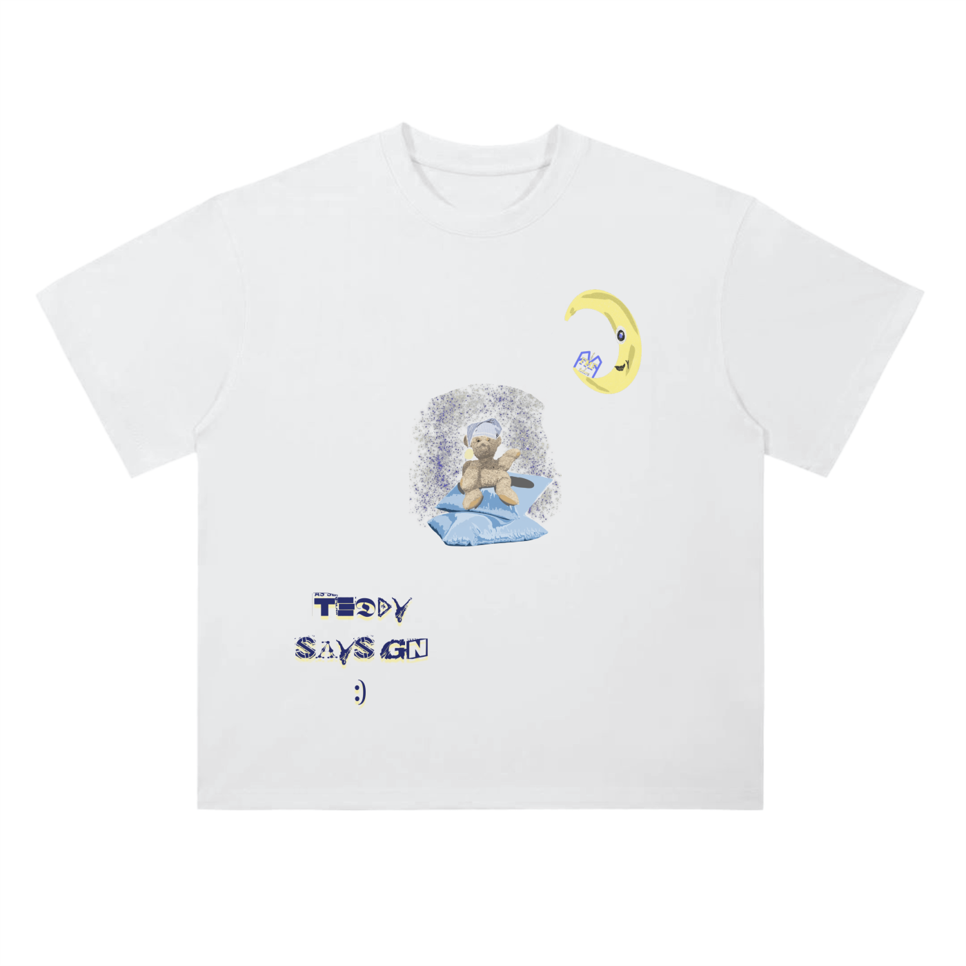 “Teddy Says Gn” Drop Shoulder T-Shirt