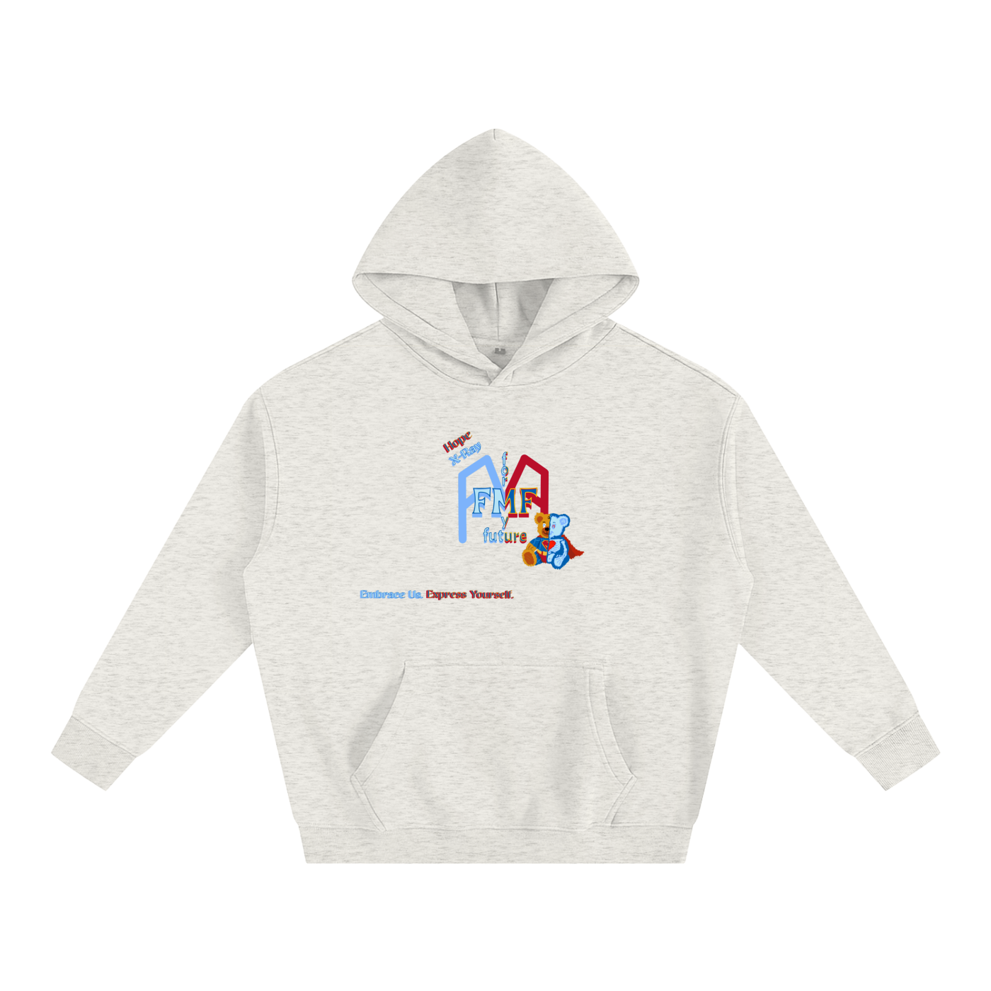 “Super Teddy” (X-Ray) Oversize Fleeced Hoodie