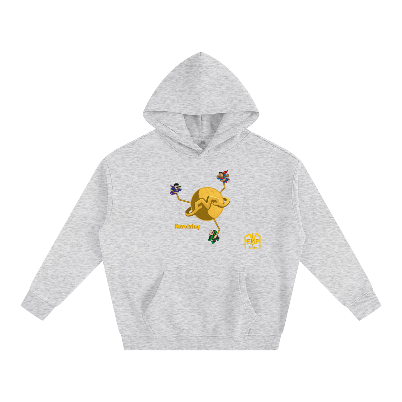 “Revolving” Oversize Fleeced Hoodie