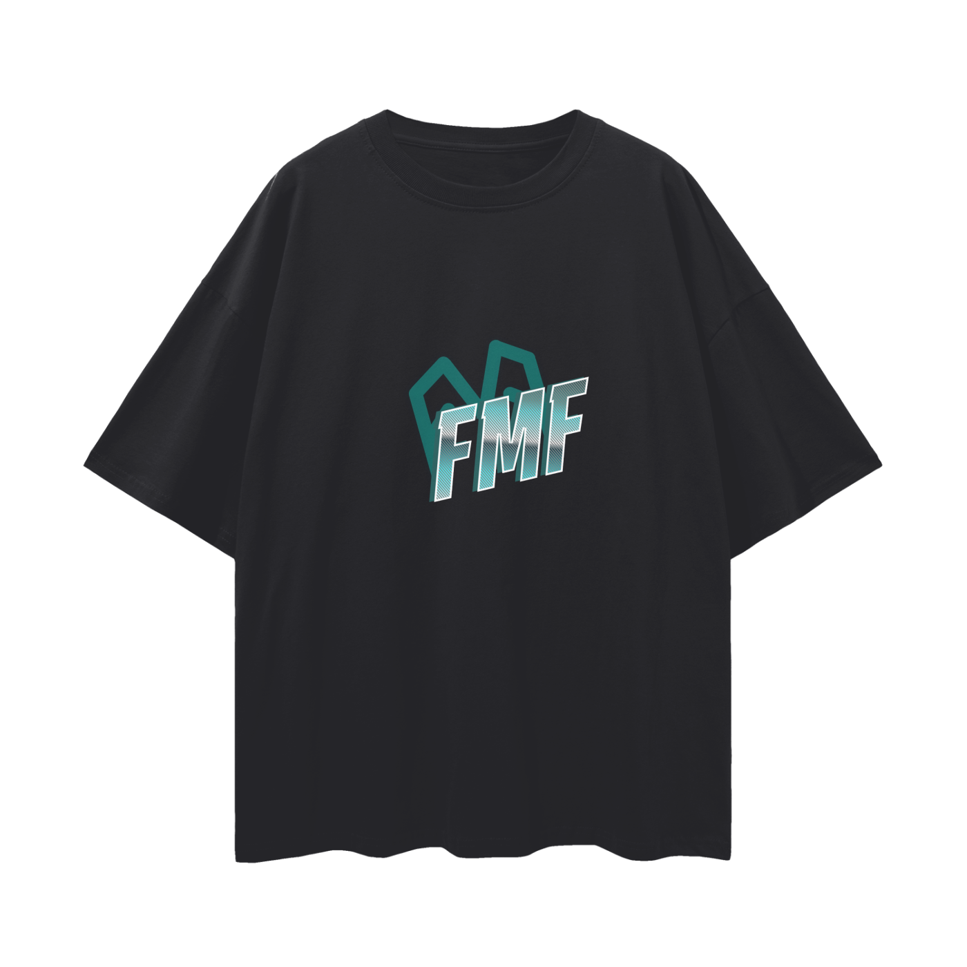 “Shadows” (blue) Oversized Tee