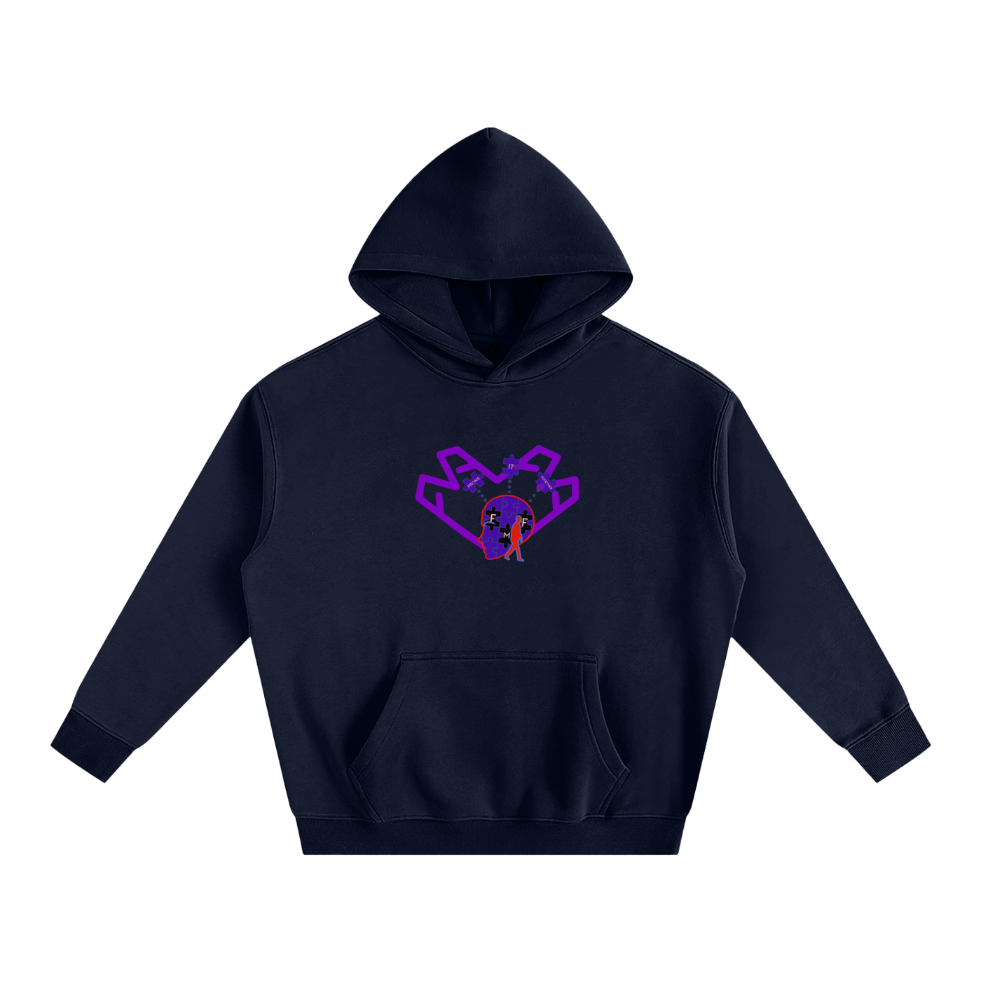 “Purple Heart” Oversize Hoodie