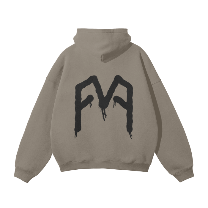 “Graffiti” (Black) Oversized Hoodie