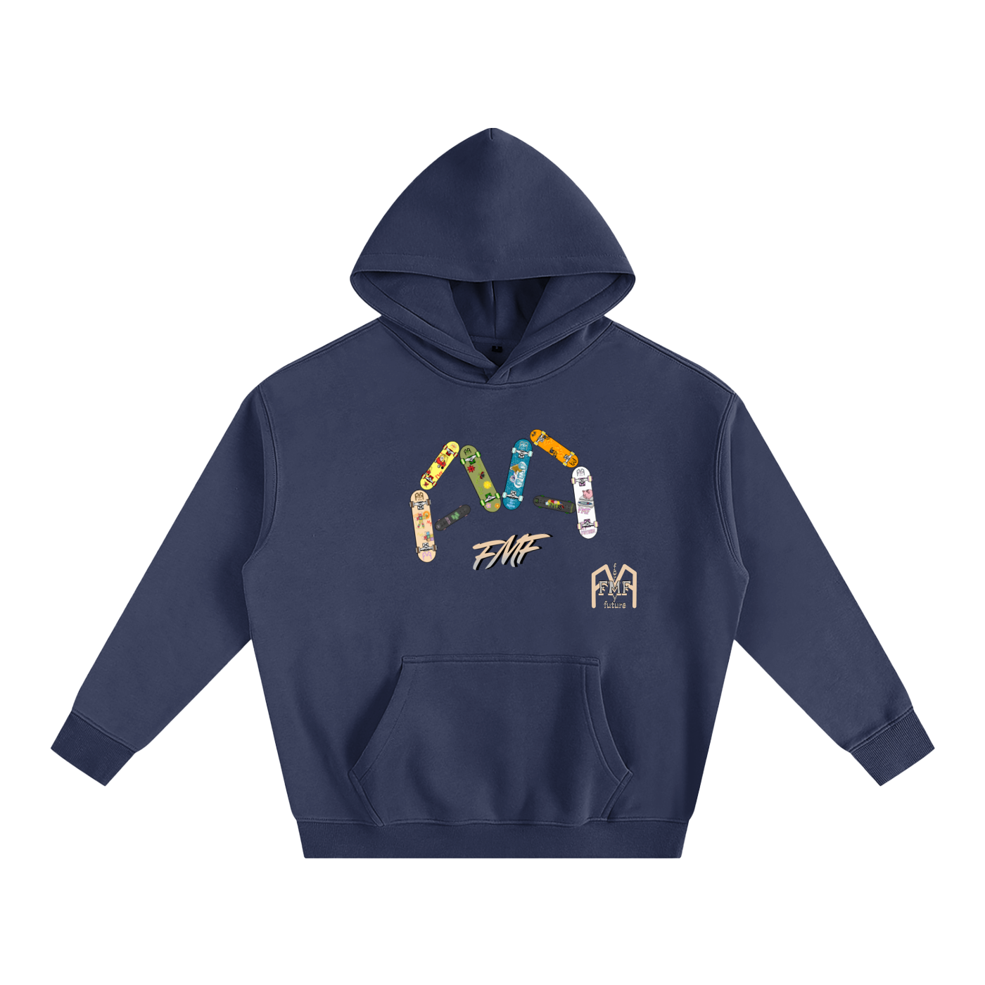 “Decks” Oversize Fleeced Hoodie